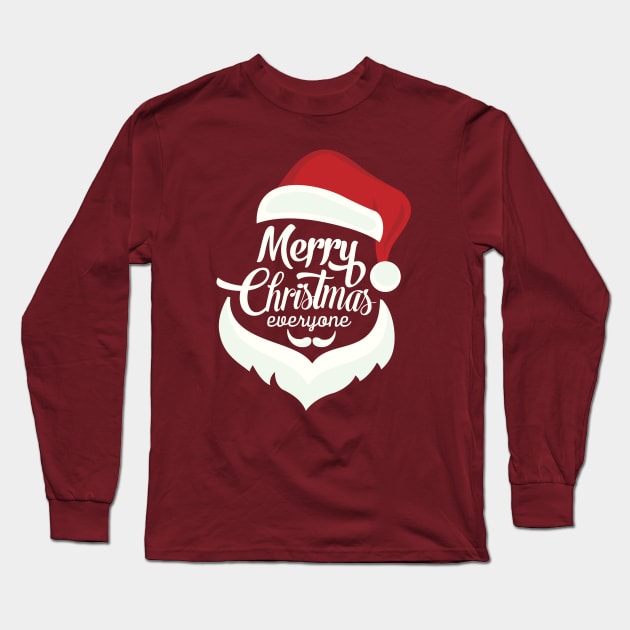 Merry Christmas Everyone Long Sleeve T-Shirt by Dizzyland